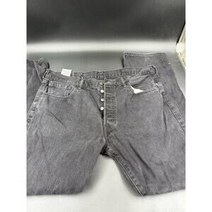 Levi's 501 Men's Jeans 38x32 Dark Rinse Cotton, Button Fly, Straight Fit